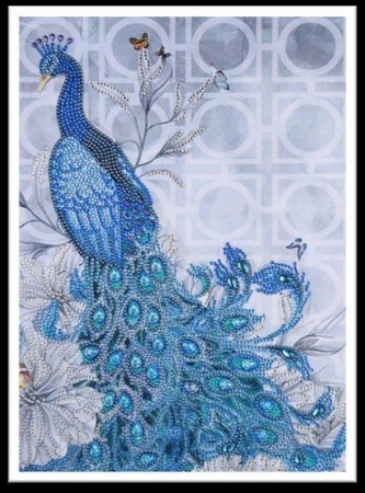 Diamond Painting - Påfugl 38x45cm