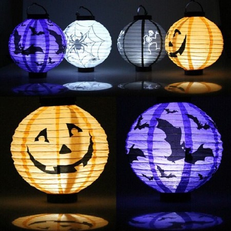 Halloween papirlamper - 4 designs