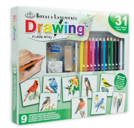Sketching Sett med farger - Fugler