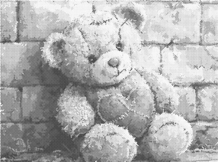 Dots painting - Teddy 40x30cm