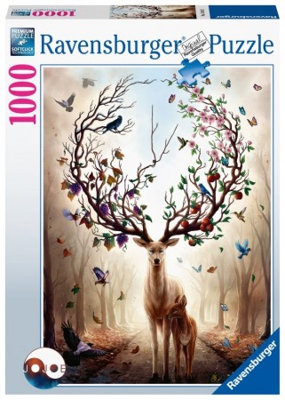 Ravensburger puslespill - Fantasy deer 1000