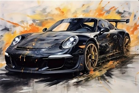Paint by numbers - Porsche 911 GT3  50x40cm