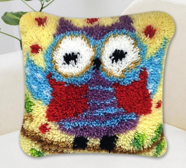 Ryepute Ugle 40x40cm Braogbillig No Korssting Pakker Aktivitetssett Hobby Pakker Tankenotter Og Hjernetrim Spill