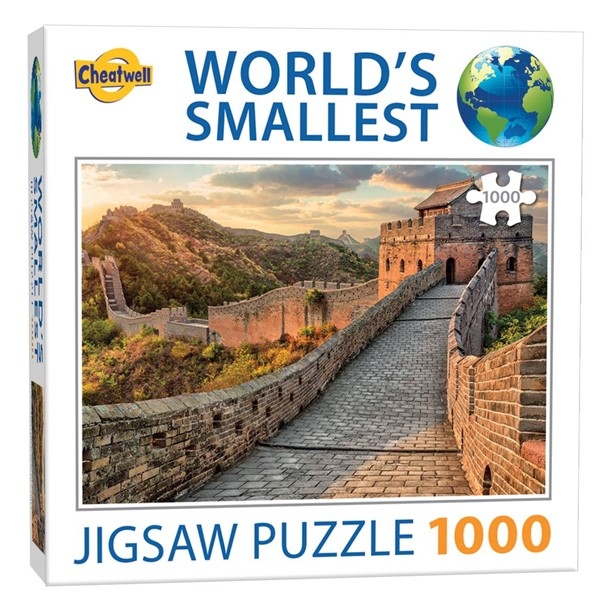 Verdens minste puslespill med 1000 biter.Den kinesiske mur.