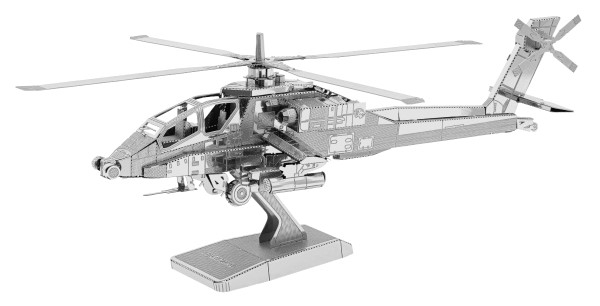 Puslespill 3D metall - AH-64 Apache helikopter 