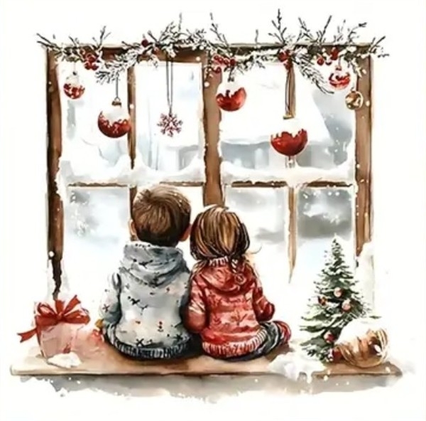 Paint by numbers - Childhood 30x30cm