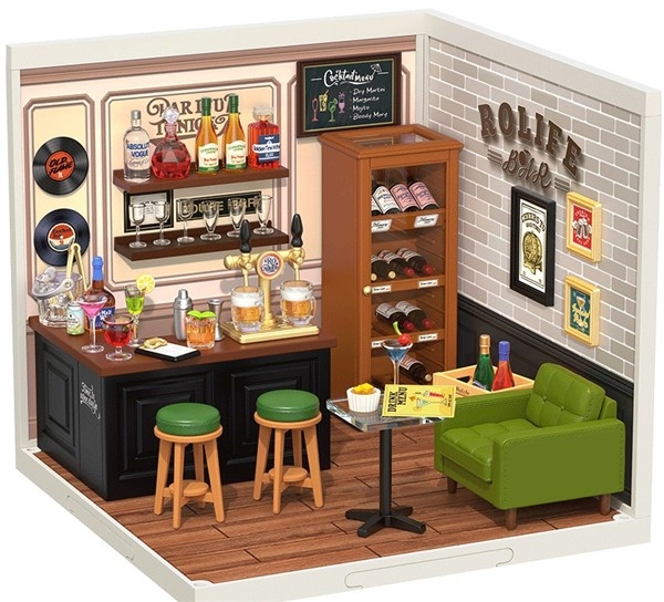 Leisure cheers bar - Byggesett m/ lys - DUY miniature room