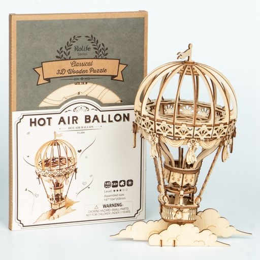 Hot air balloon - Modellbyggesett i tre