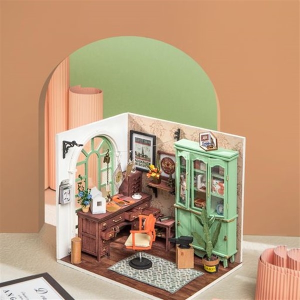 Jimmy`s studio - Byggesett i tre - DIY Miniature Room