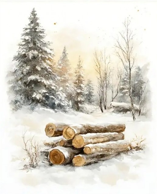 Paint by numbers - Vinter 40x50cm
