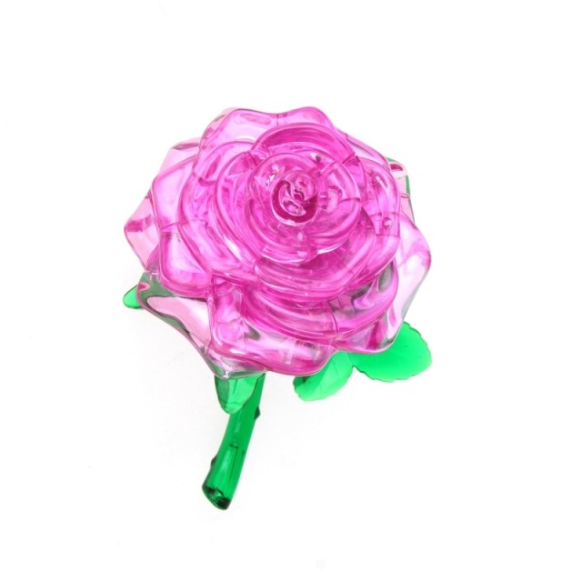 3D puslespill - Rose lilla 22 biter