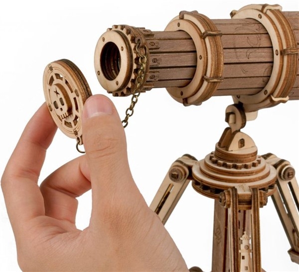 Monocular teleskop - Byggesett i tre