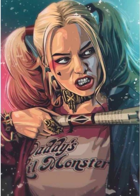 Painting By Numbers - Harley Quinn 40x50cm