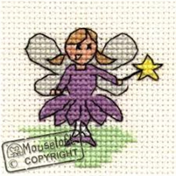 mini broderisett - korssting sett - fe - fairy
