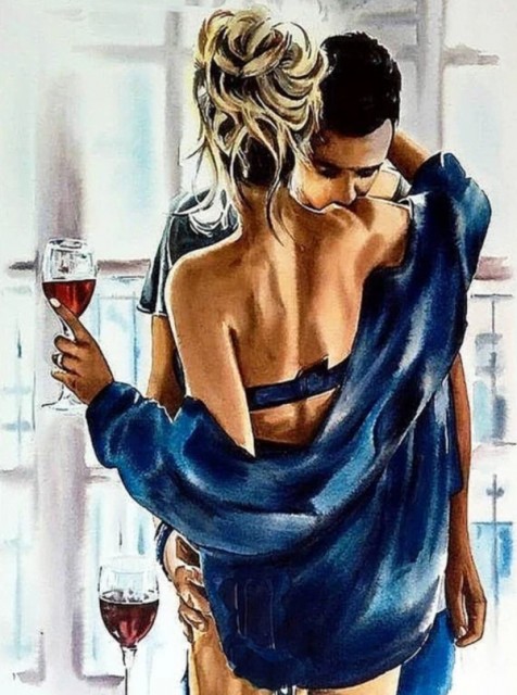 Diamond painting - Lovers 40x50cm