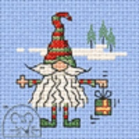 Mini korssting m/ kort & konvolutt - A Gift from a Gnome