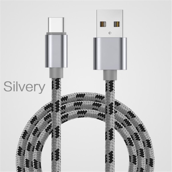 USB ladekabel type C - 50cm - Silver