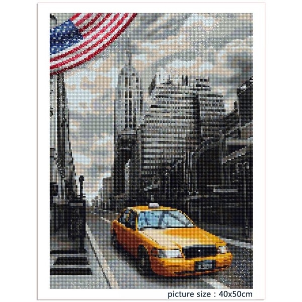 Diamond painting - USA 40x30cm | BRAOGBILLIG.NO - Korssting pakker