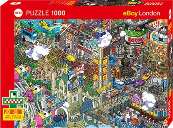 Heye puslespill - Cartoon London Quest 1000