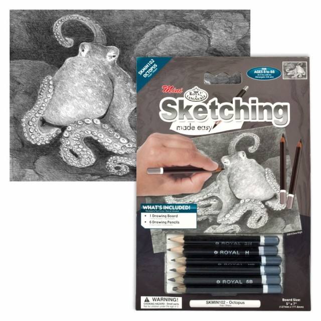 Sketching - Tegne - Skyggelegge-blekksprut