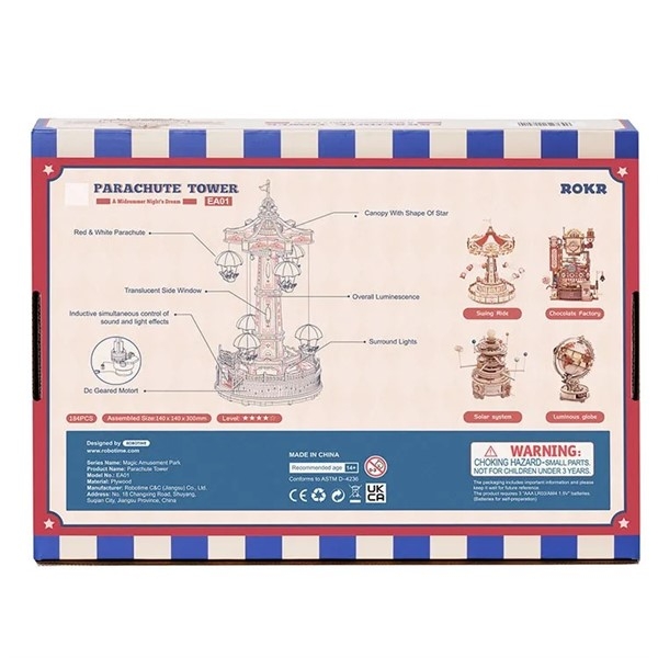 Spilledåse byggesett - Parachute