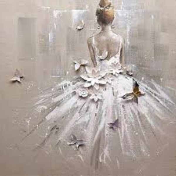 Diamond painting - Ballet Woman (1) 30x40 cm