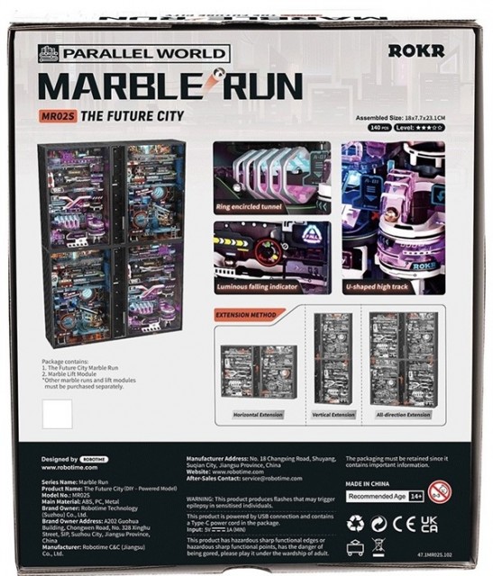 Kulebane med lys - Byggesett - The future city