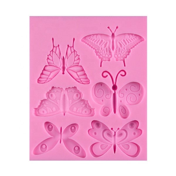 silikonform - sommerfugler