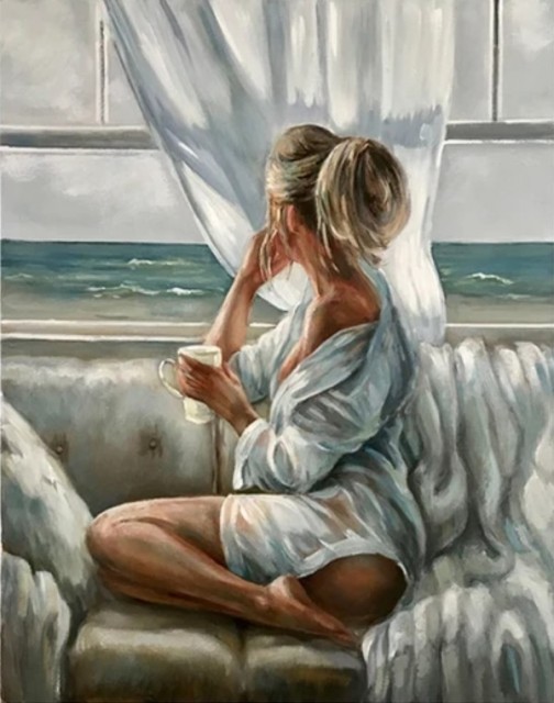 Diamond painting - Stille stund 40x50cm