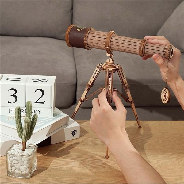 Monocular teleskop - Byggesett i tre