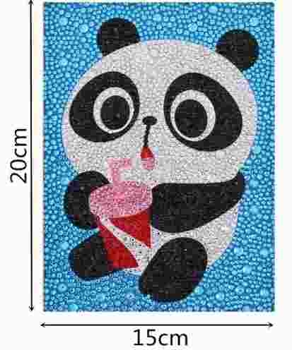Diamond painting - Panda drinking 15x20cm