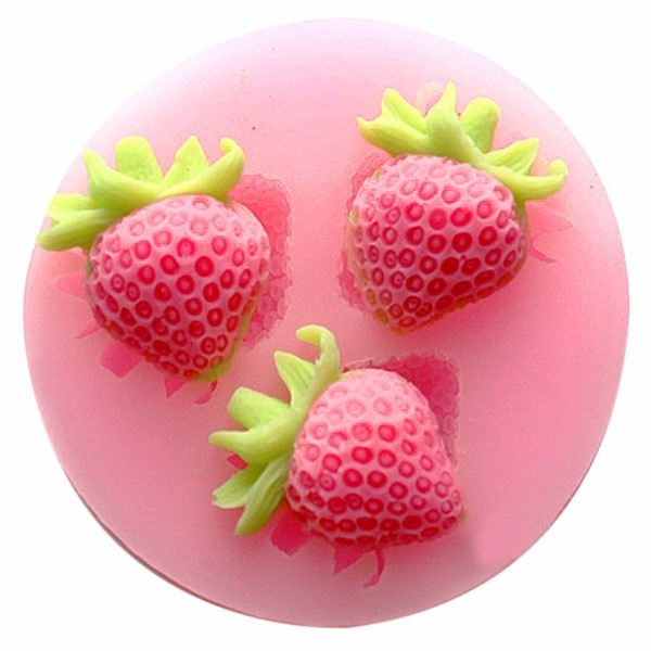 Jordbær silikonform - Kake & Bake