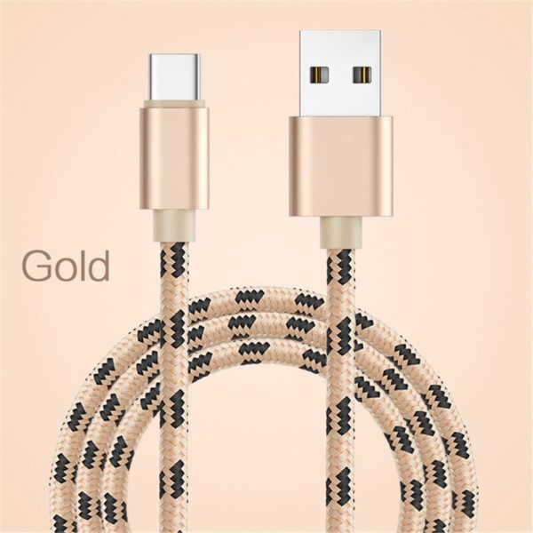 USB ladekabel type C - 50cm - Gold