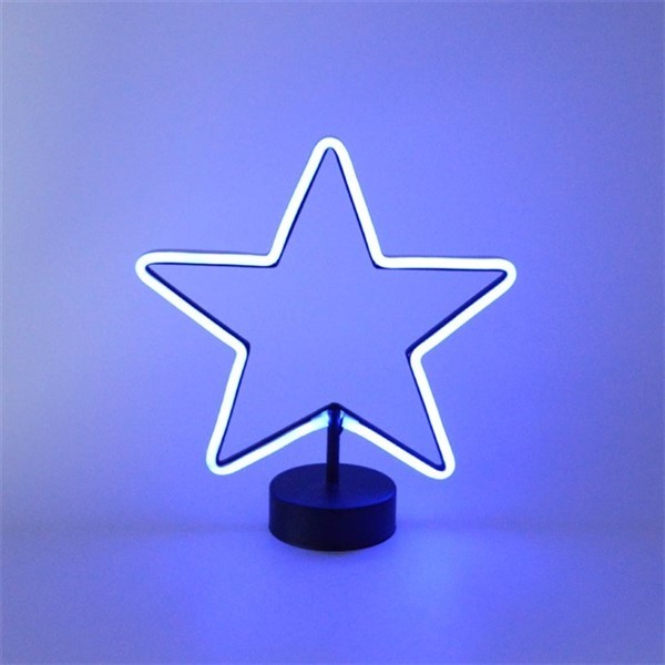 LED LIFHT - blå stjerne - blue star