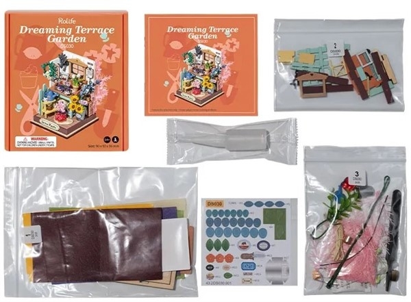 Dreaming Terrace Garden - Byggesett miniatyr hus