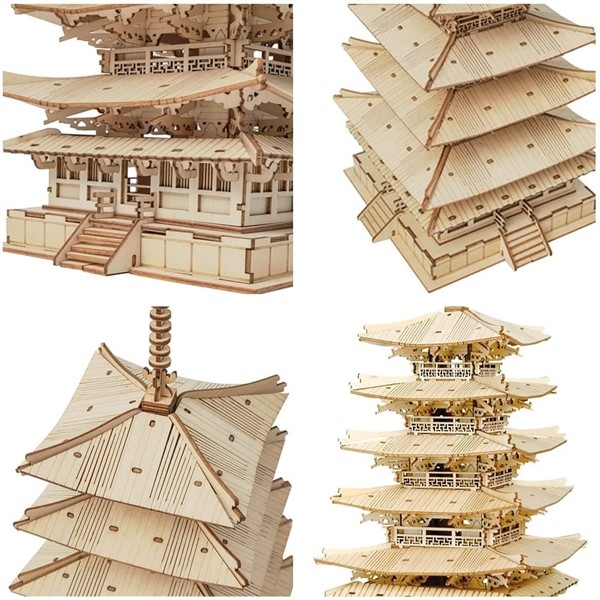 Pagoda - Byggesett i tre