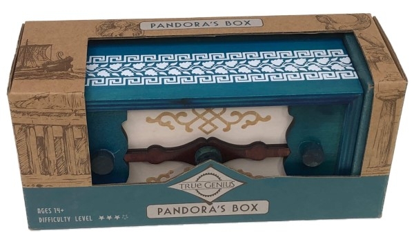Pandora`s hemmelige boks - Tankenøtt / Gaveeske i tre 2/5