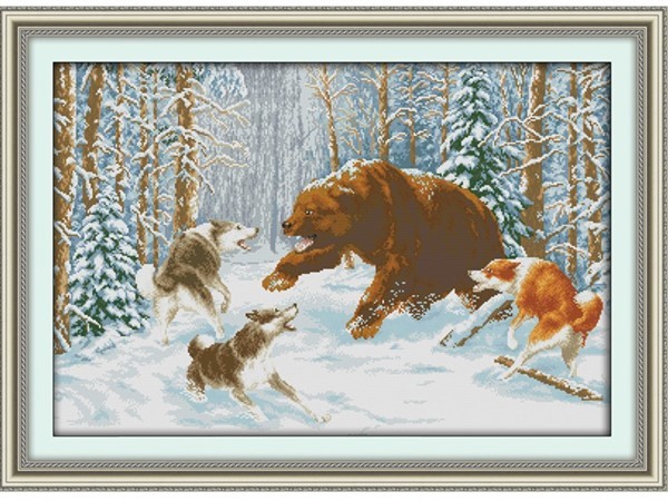 Ulver og bjørner - Korssting pakke