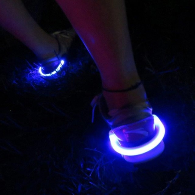 LED lys til sko - Blå farge