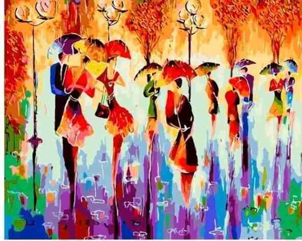 Paint By Numbers - Umbrella dance 40x50cm