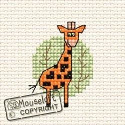 mini korssting - at the zoo - giraffe - sjiraff