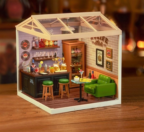 Leisure cheers bar - Byggesett m/ lys - DUY miniature room