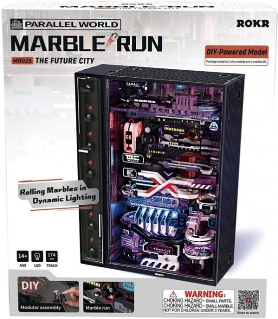 Kulebane med lys - Byggesett - The future city