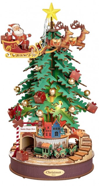 Christmas melody tree - Spilledåse byggesett m/ lys