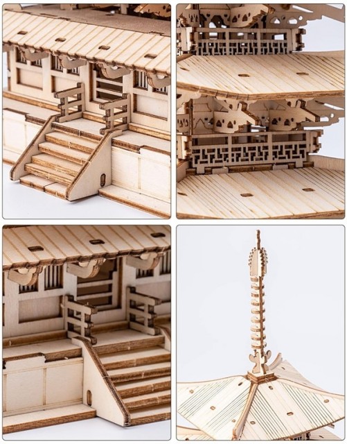 Pagoda - Byggesett i tre