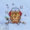 Mini korssting - Cosy Owl