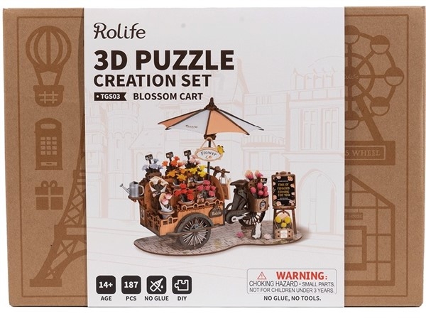 Blomster Vogn - Byggesett i tre