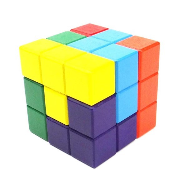 Tankenøtt - Hjernetrim leke i tre - Tetris form