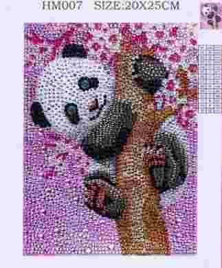 Diamond painting - Panda 15x20 cm