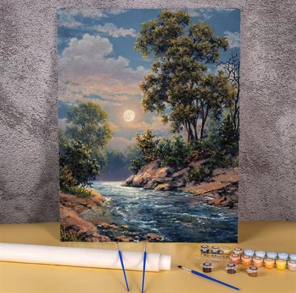 Paint by numbers - elveløp 40x50cm